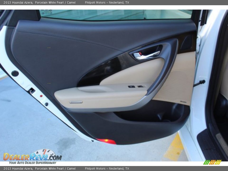 2013 Hyundai Azera Porcelain White Pearl / Camel Photo #21