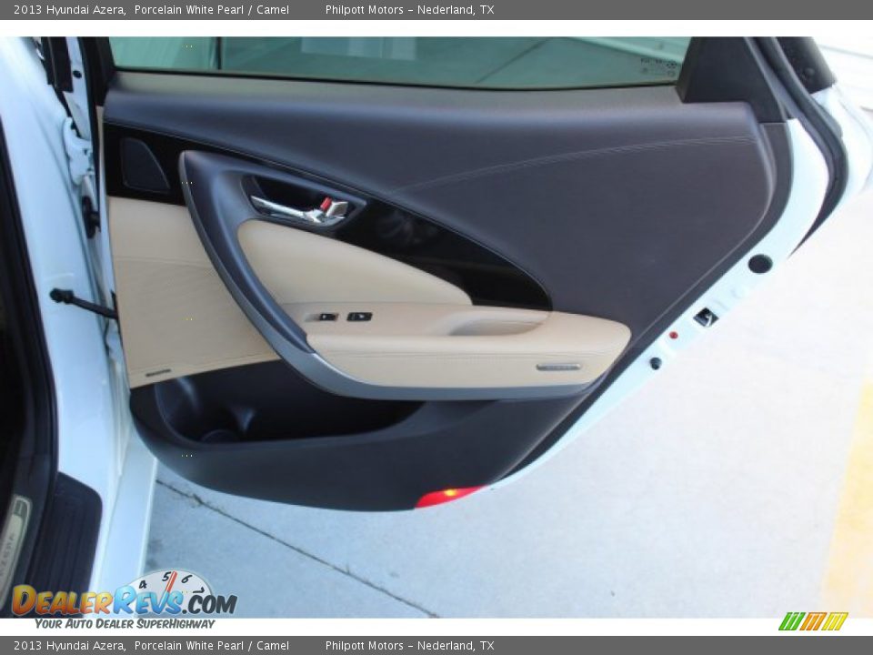 2013 Hyundai Azera Porcelain White Pearl / Camel Photo #26