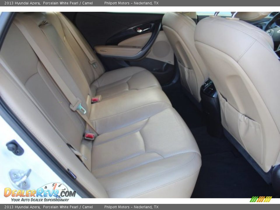 2013 Hyundai Azera Porcelain White Pearl / Camel Photo #27
