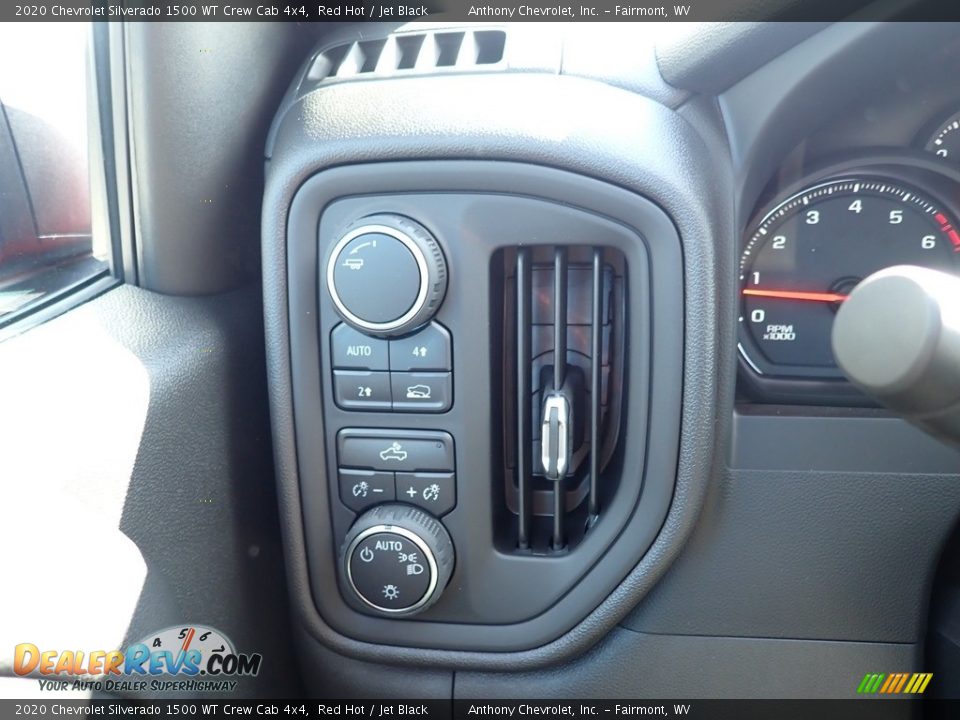2020 Chevrolet Silverado 1500 WT Crew Cab 4x4 Red Hot / Jet Black Photo #20