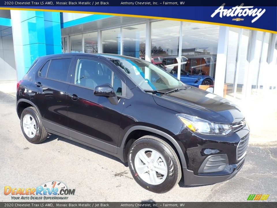 2020 Chevrolet Trax LS AWD Mosaic Black Metallic / Jet Black Photo #1