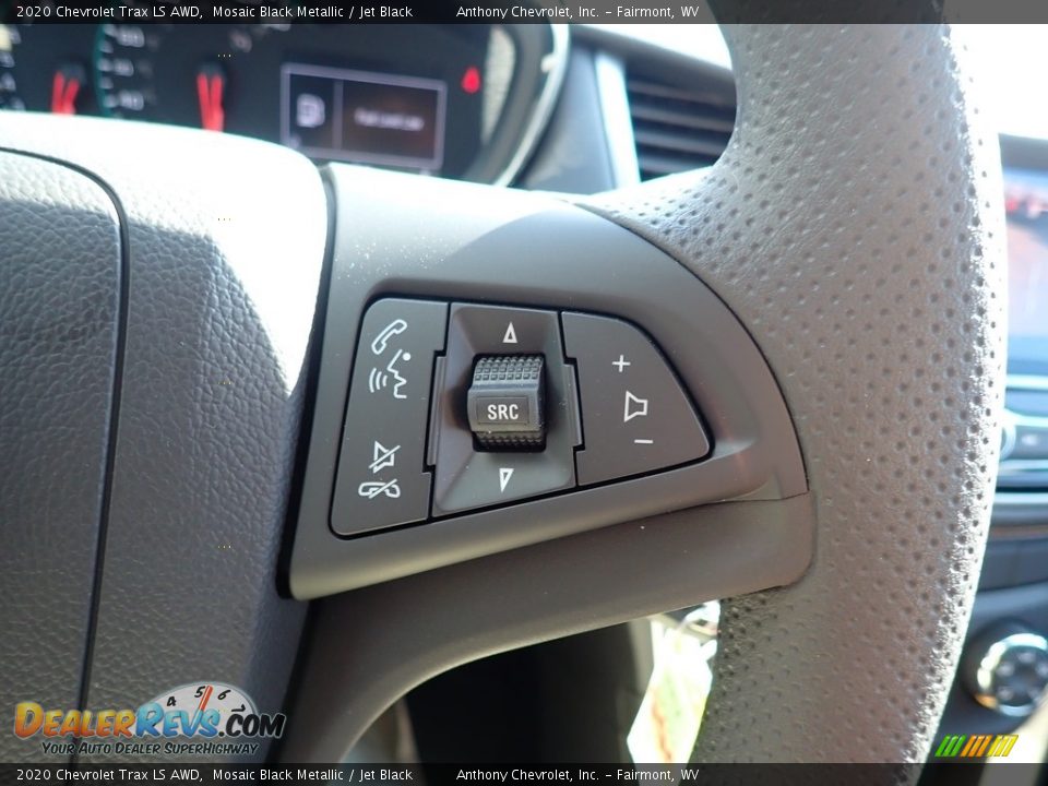 2020 Chevrolet Trax LS AWD Mosaic Black Metallic / Jet Black Photo #18