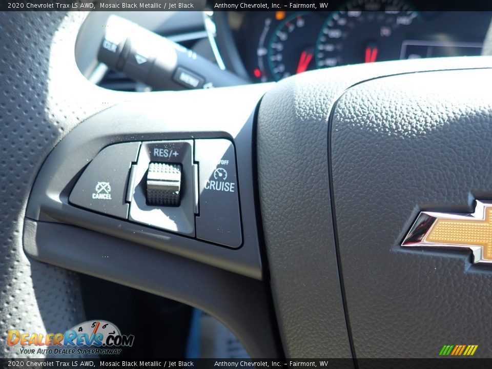 2020 Chevrolet Trax LS AWD Mosaic Black Metallic / Jet Black Photo #19