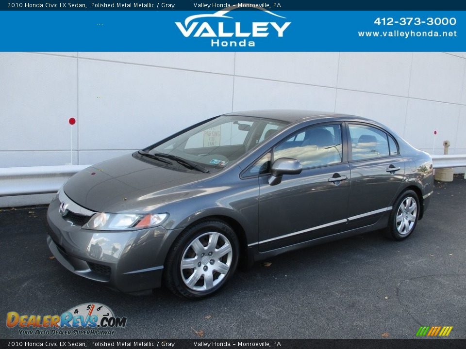 2010 Honda Civic LX Sedan Polished Metal Metallic / Gray Photo #1