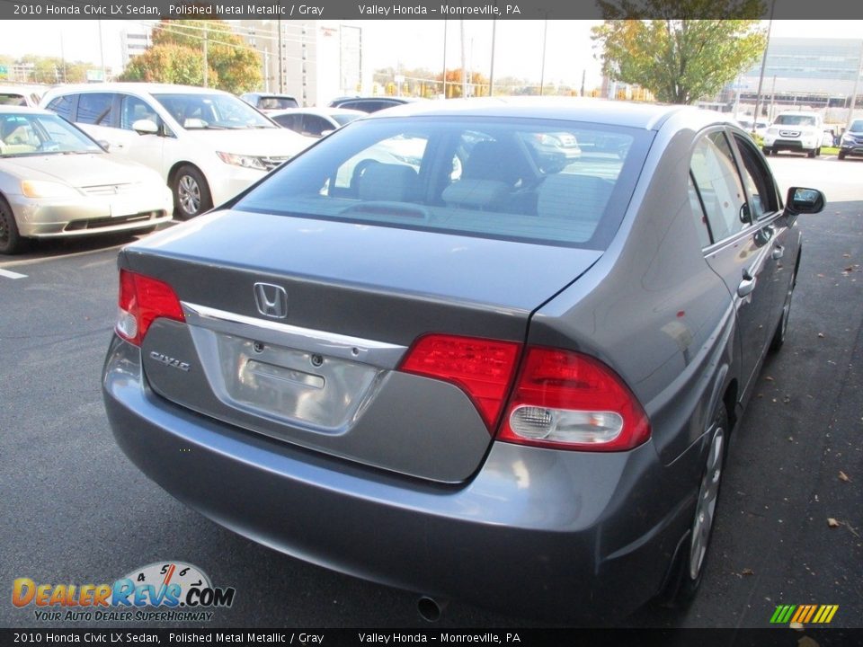 2010 Honda Civic LX Sedan Polished Metal Metallic / Gray Photo #5