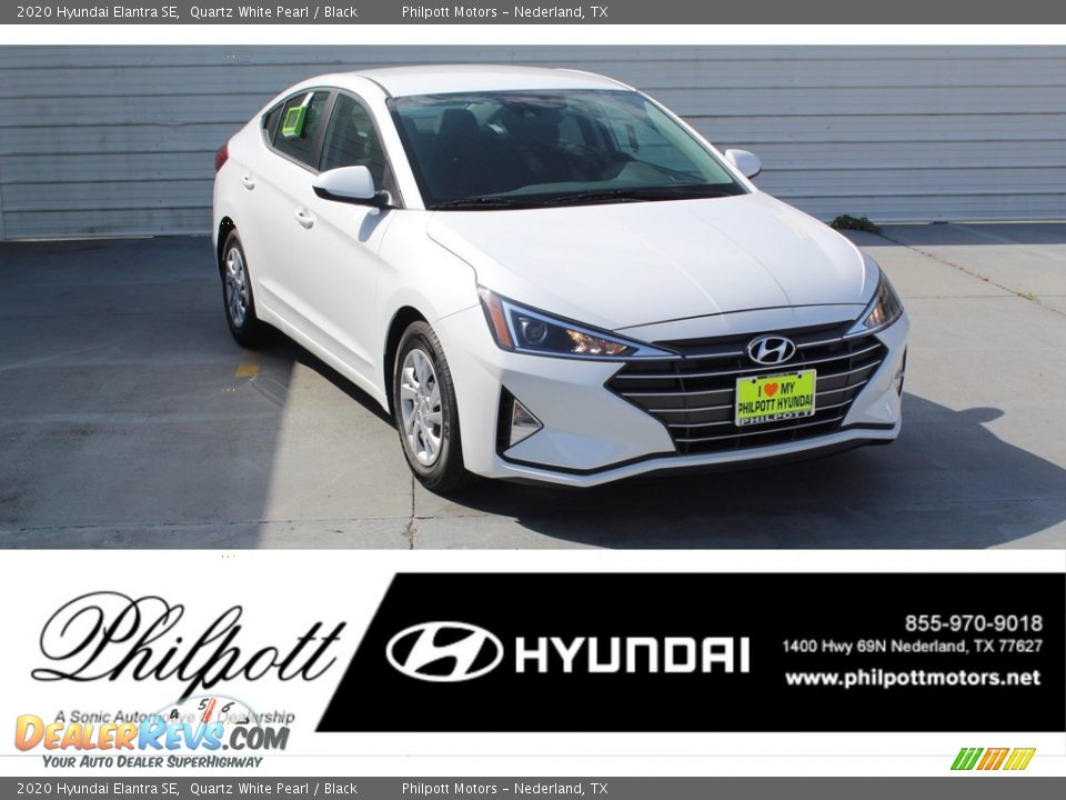 2020 Hyundai Elantra SE Quartz White Pearl / Black Photo #1