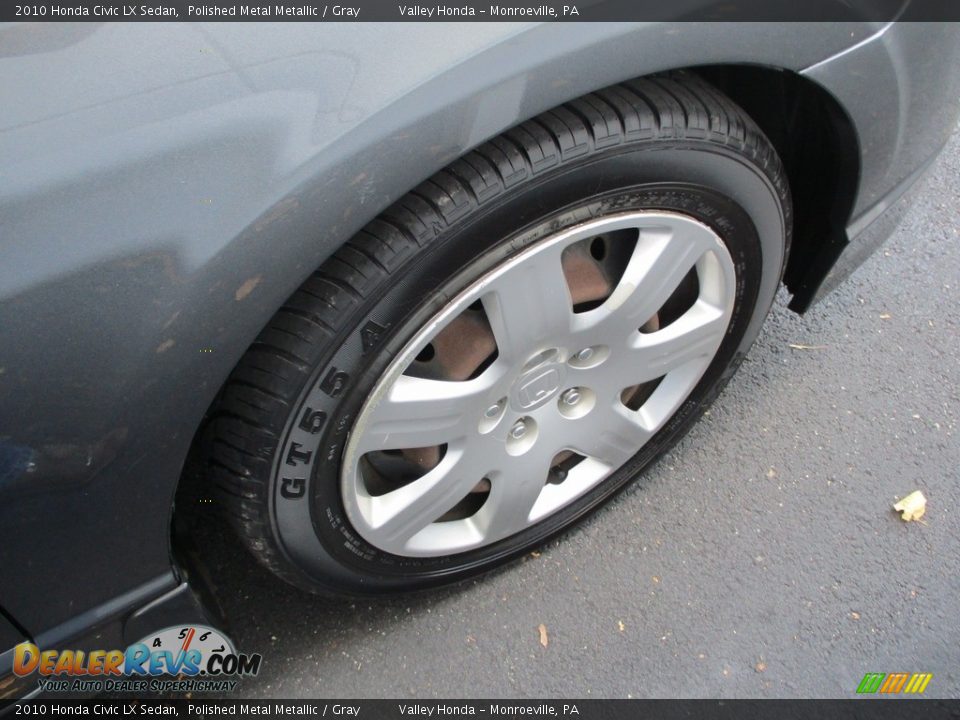 2010 Honda Civic LX Sedan Polished Metal Metallic / Gray Photo #6