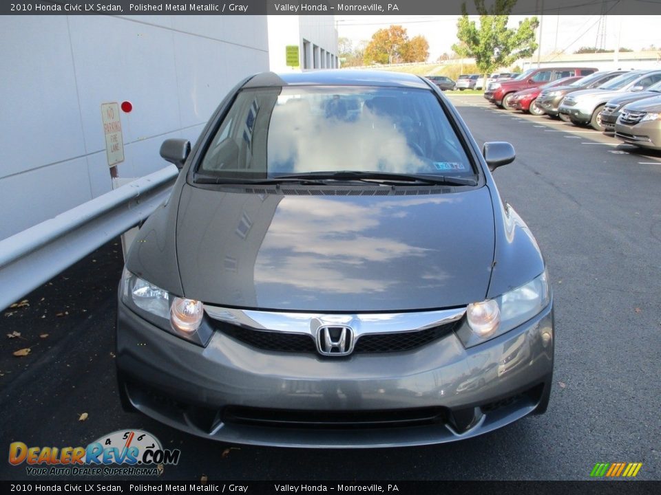 2010 Honda Civic LX Sedan Polished Metal Metallic / Gray Photo #8