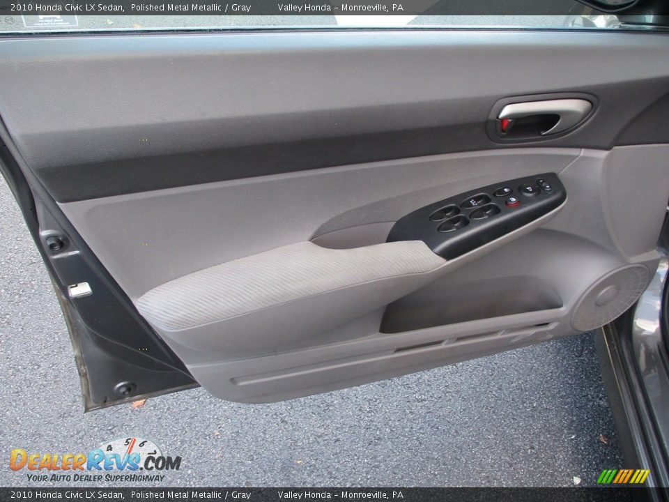 2010 Honda Civic LX Sedan Polished Metal Metallic / Gray Photo #10