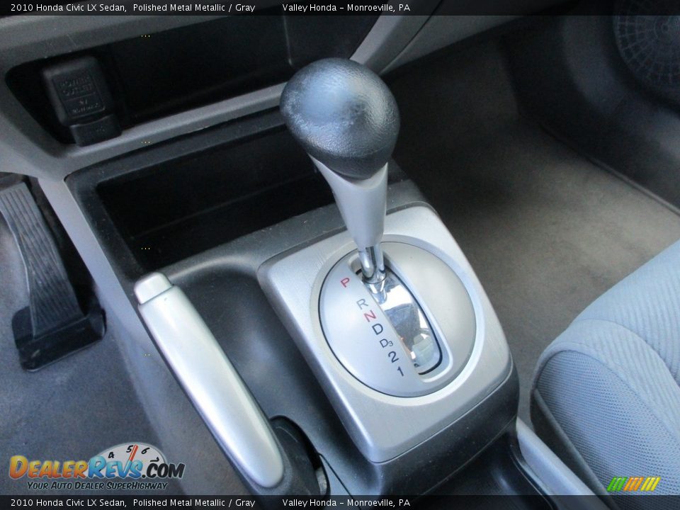 2010 Honda Civic LX Sedan Polished Metal Metallic / Gray Photo #14