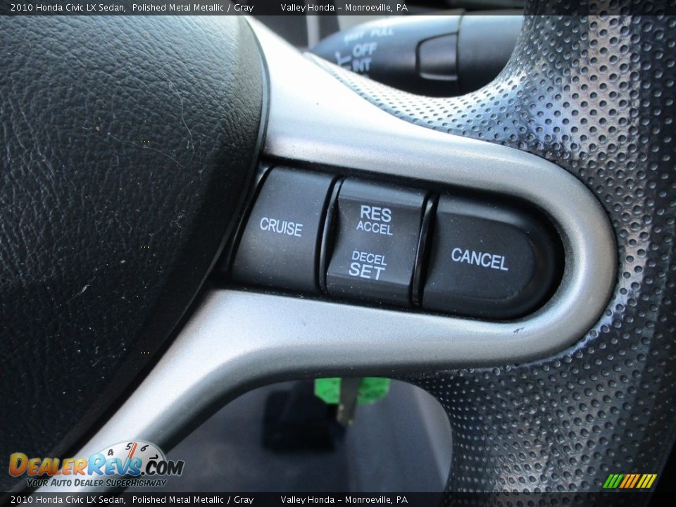 2010 Honda Civic LX Sedan Polished Metal Metallic / Gray Photo #16