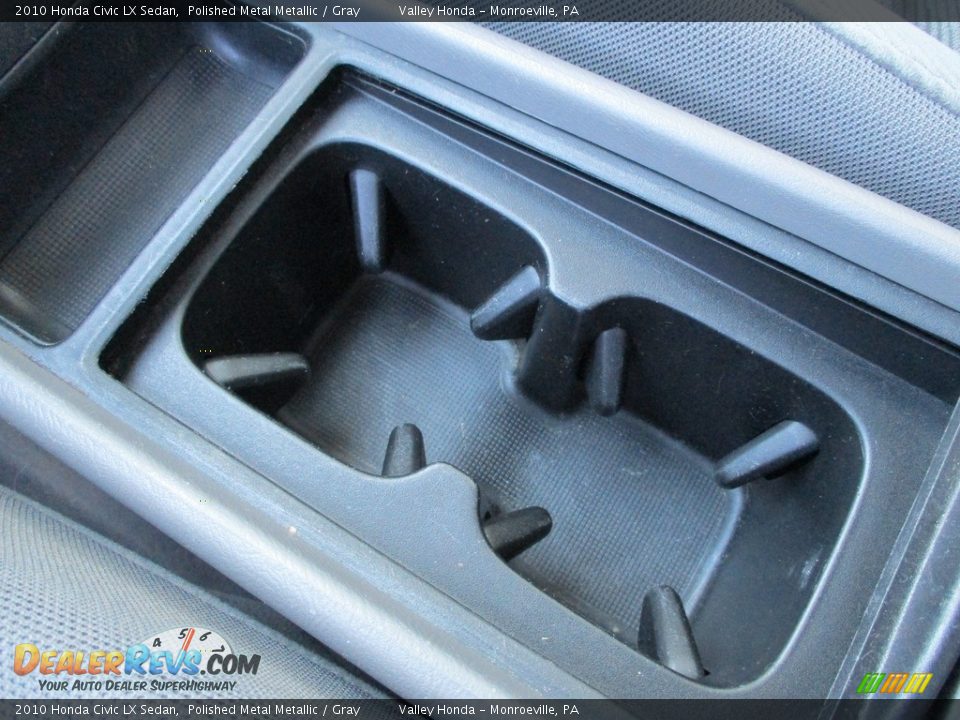 2010 Honda Civic LX Sedan Polished Metal Metallic / Gray Photo #18
