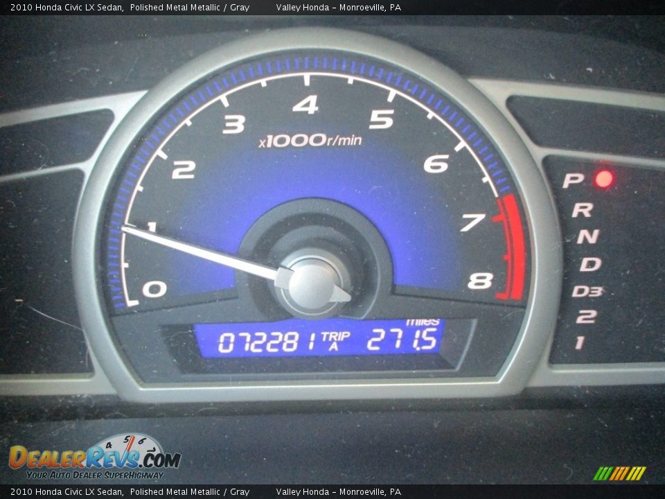 2010 Honda Civic LX Sedan Polished Metal Metallic / Gray Photo #20