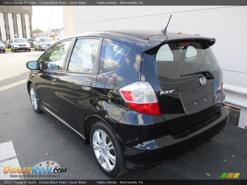 2011 Honda Fit Sport Crystal Black Pearl / Sport Black Photo #3