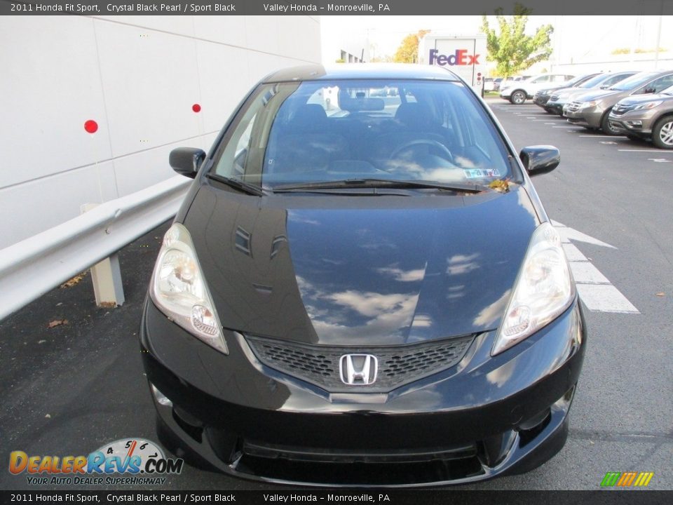 2011 Honda Fit Sport Crystal Black Pearl / Sport Black Photo #7