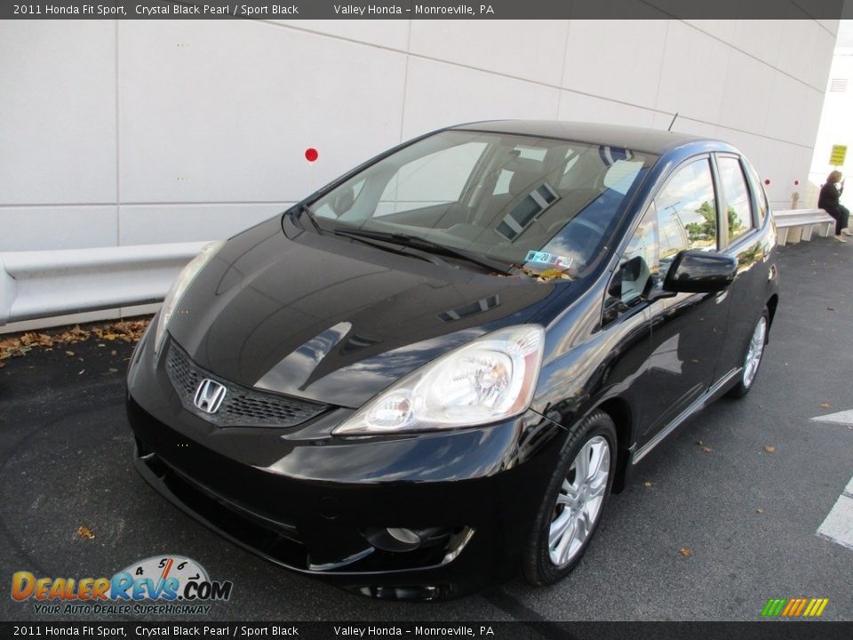 2011 Honda Fit Sport Crystal Black Pearl / Sport Black Photo #8