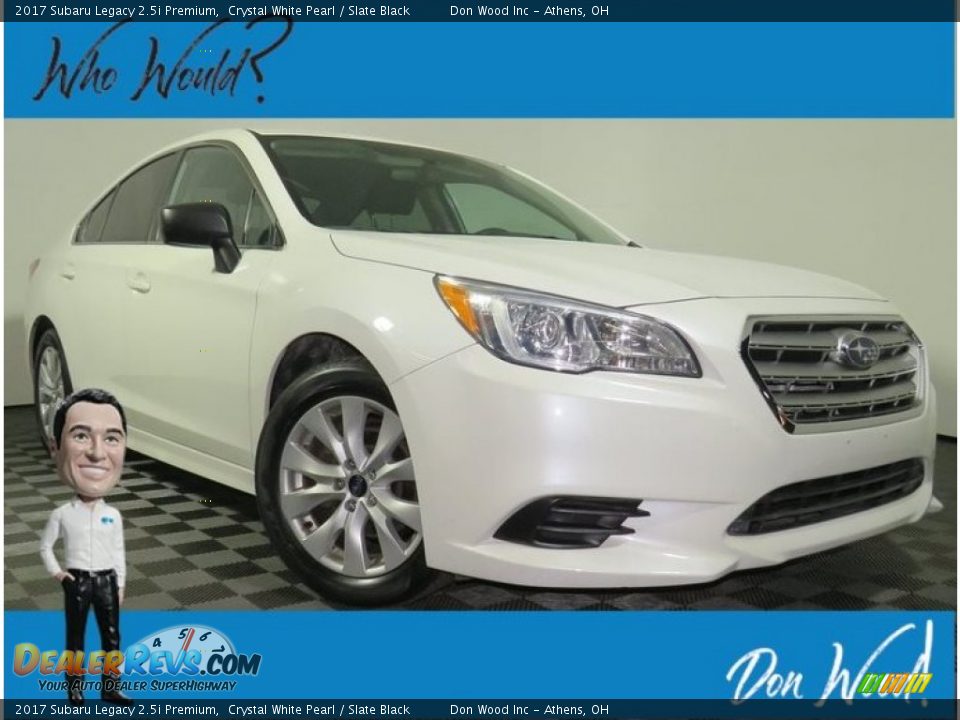 2017 Subaru Legacy 2.5i Premium Crystal White Pearl / Slate Black Photo #1