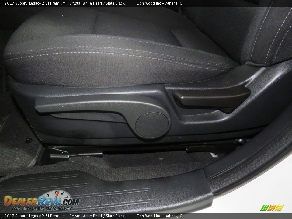 2017 Subaru Legacy 2.5i Premium Crystal White Pearl / Slate Black Photo #17