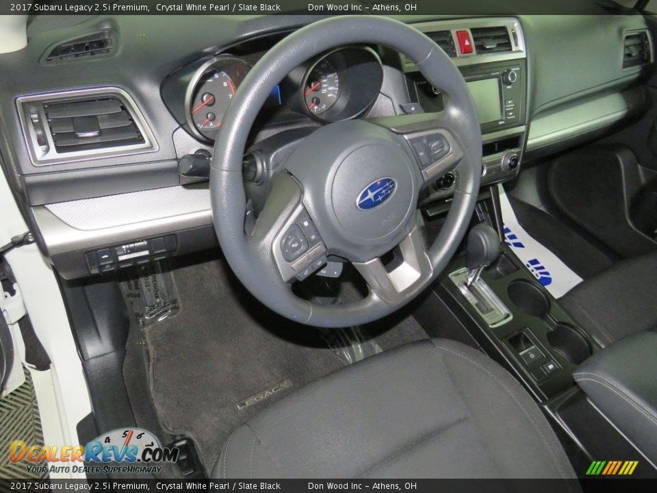 2017 Subaru Legacy 2.5i Premium Crystal White Pearl / Slate Black Photo #18