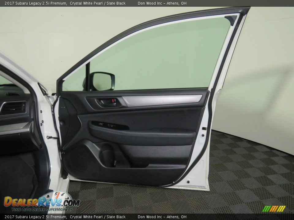 2017 Subaru Legacy 2.5i Premium Crystal White Pearl / Slate Black Photo #24