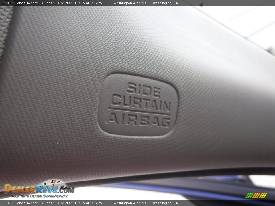2014 Honda Accord EX Sedan Obsidian Blue Pearl / Gray Photo #23