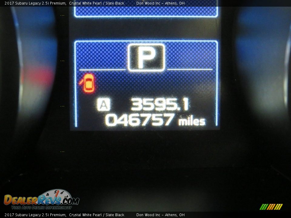 2017 Subaru Legacy 2.5i Premium Crystal White Pearl / Slate Black Photo #28