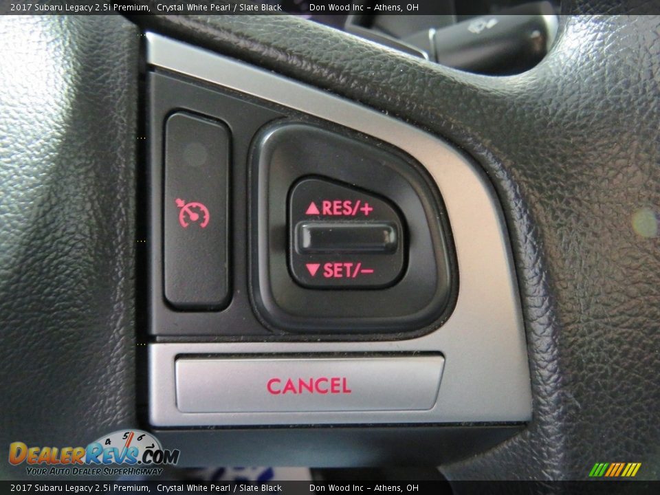 2017 Subaru Legacy 2.5i Premium Crystal White Pearl / Slate Black Photo #32