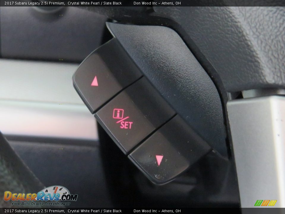 2017 Subaru Legacy 2.5i Premium Crystal White Pearl / Slate Black Photo #33