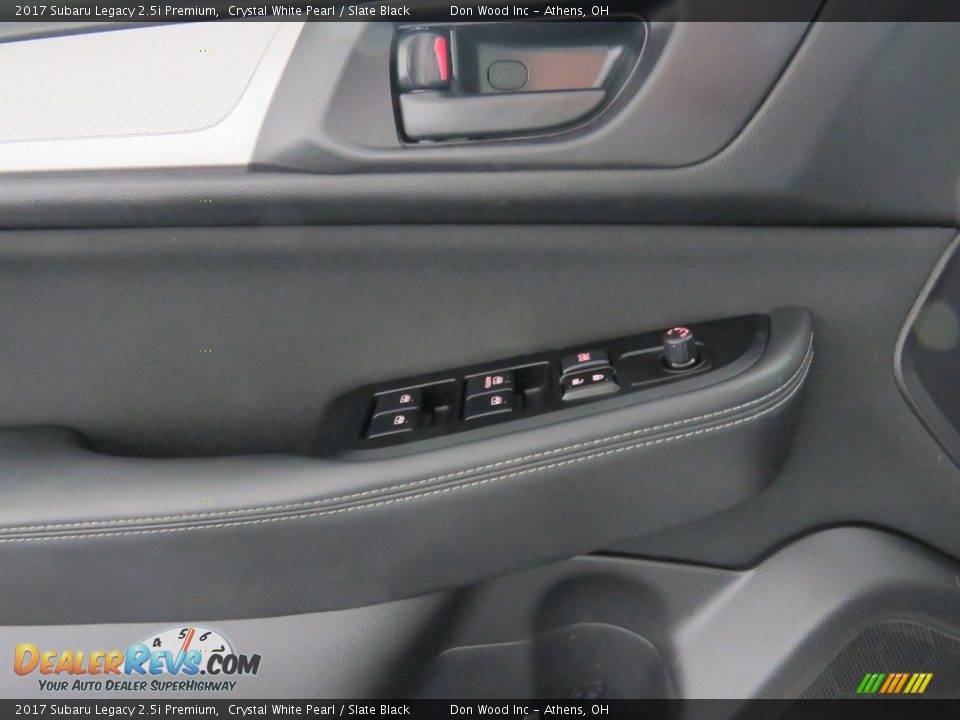 2017 Subaru Legacy 2.5i Premium Crystal White Pearl / Slate Black Photo #35