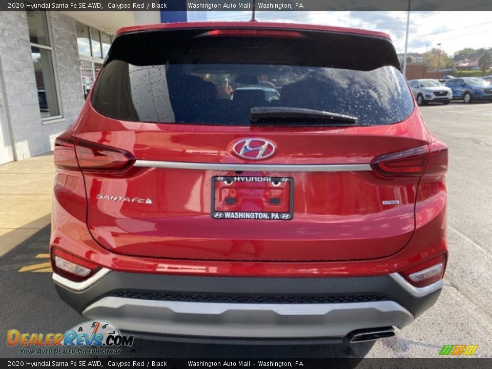 2020 Hyundai Santa Fe SE AWD Calypso Red / Black Photo #5