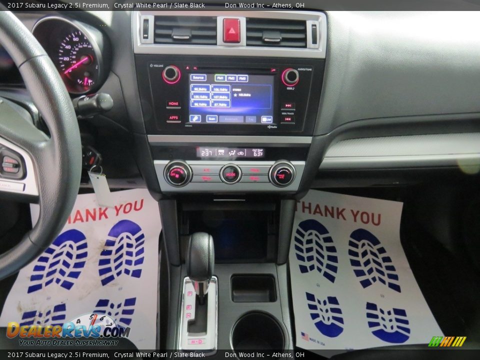 2017 Subaru Legacy 2.5i Premium Crystal White Pearl / Slate Black Photo #36