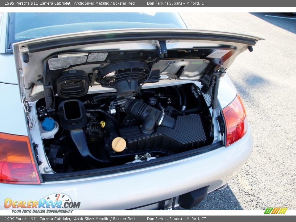 1999 Porsche 911 Carrera Cabriolet Arctic Silver Metallic / Boxster Red Photo #11