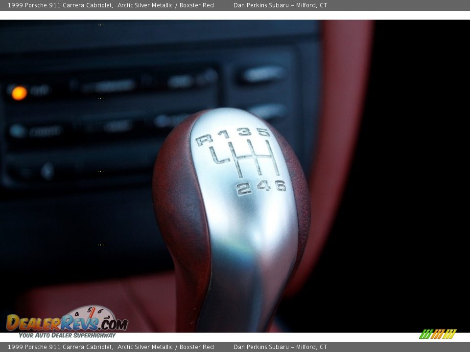 1999 Porsche 911 Carrera Cabriolet Arctic Silver Metallic / Boxster Red Photo #17