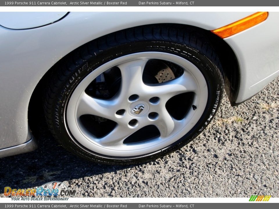 1999 Porsche 911 Carrera Cabriolet Arctic Silver Metallic / Boxster Red Photo #21