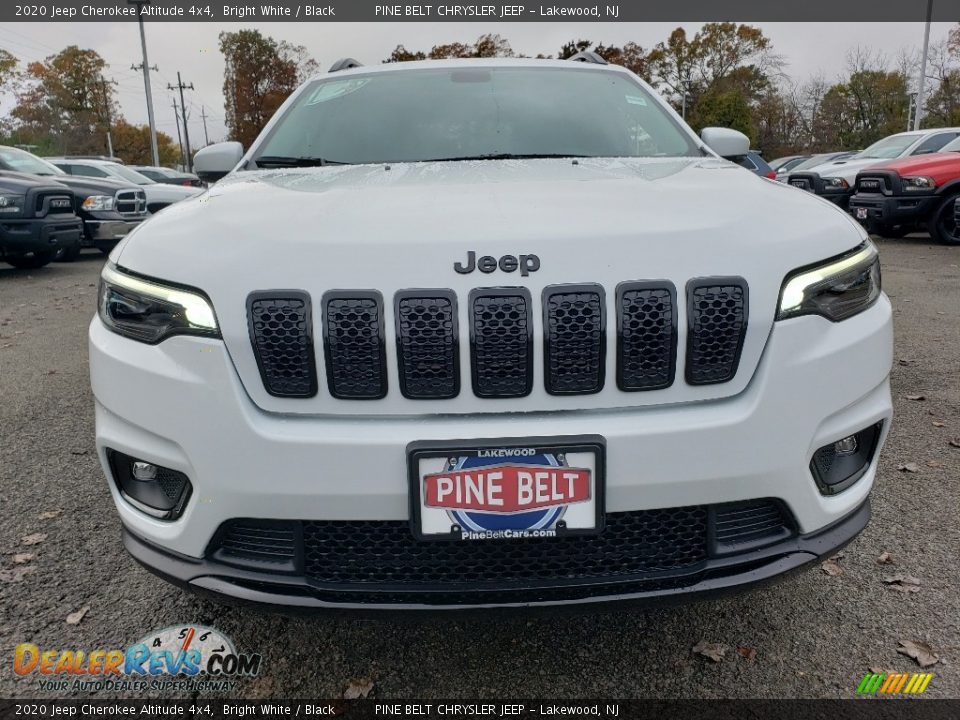 2020 Jeep Cherokee Altitude 4x4 Bright White / Black Photo #2