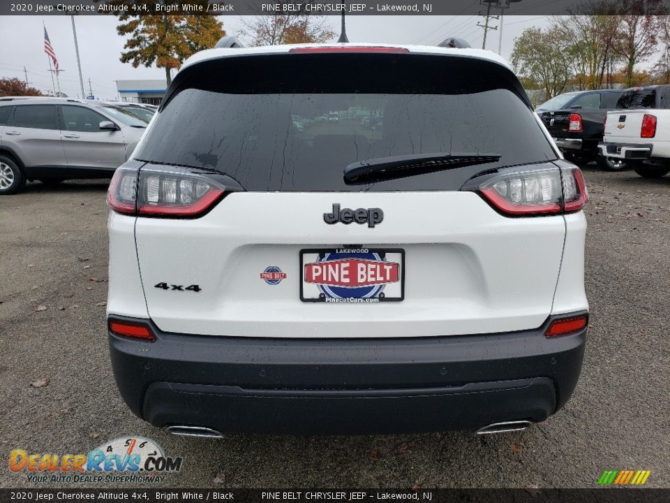 2020 Jeep Cherokee Altitude 4x4 Bright White / Black Photo #5