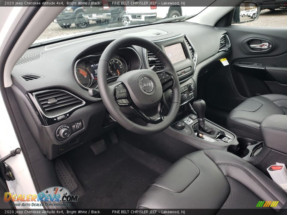 Black Interior - 2020 Jeep Cherokee Altitude 4x4 Photo #7