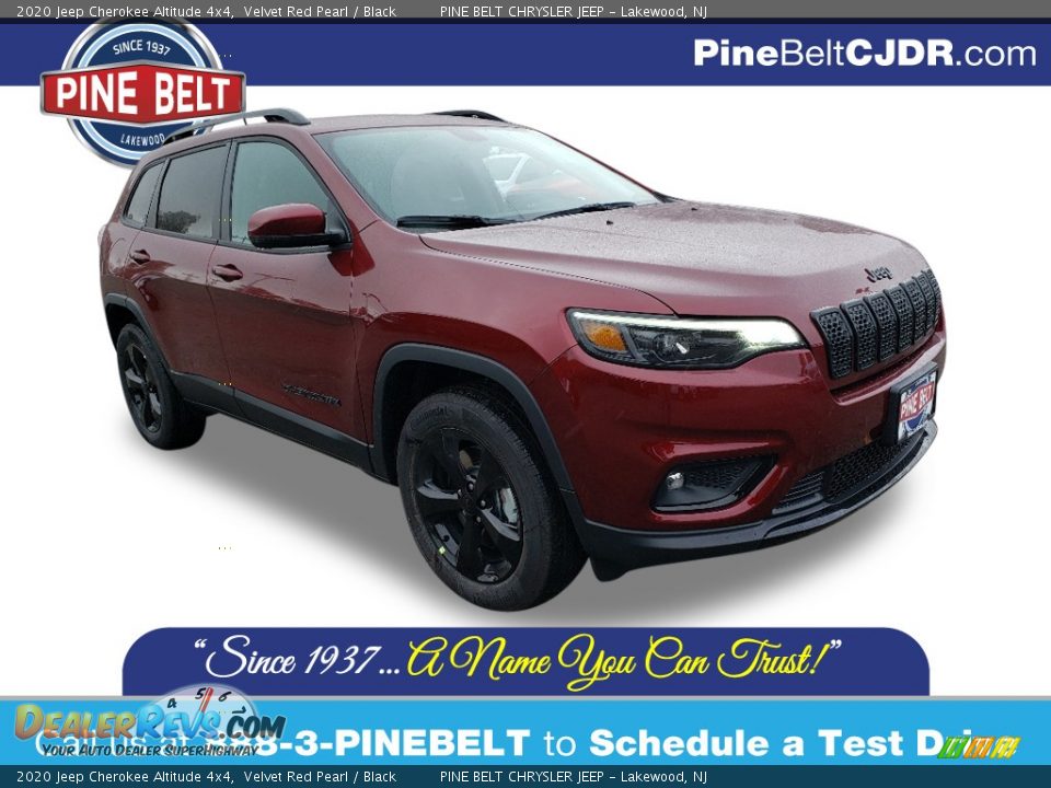 2020 Jeep Cherokee Altitude 4x4 Velvet Red Pearl / Black Photo #1