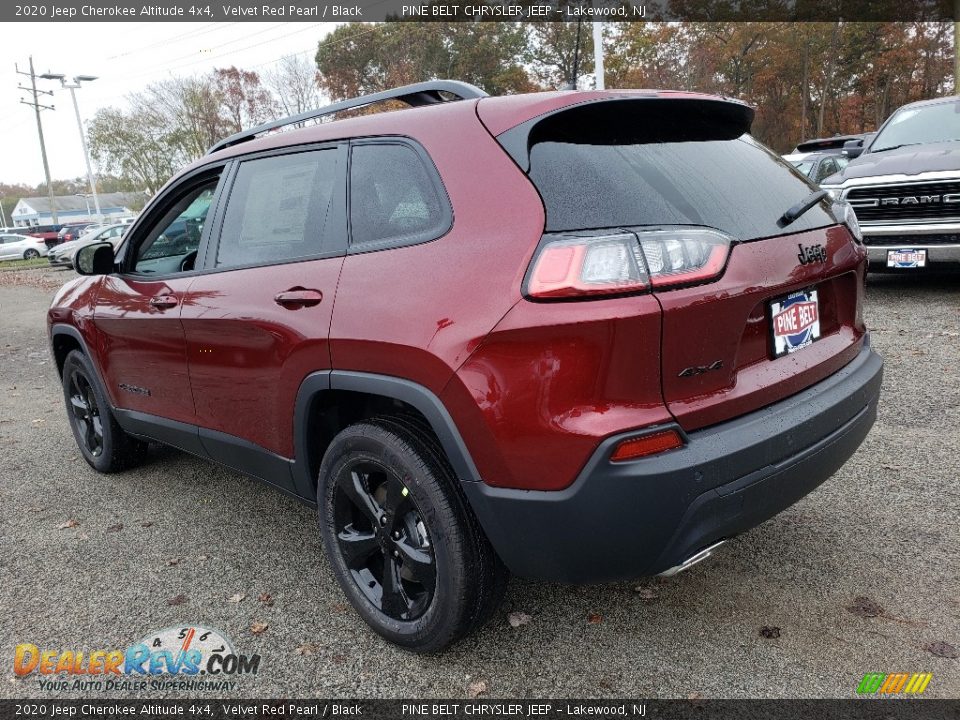 2020 Jeep Cherokee Altitude 4x4 Velvet Red Pearl / Black Photo #4