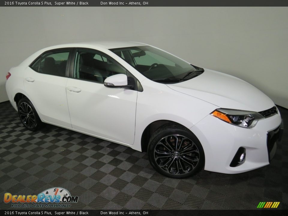 2016 Toyota Corolla S Plus Super White / Black Photo #2