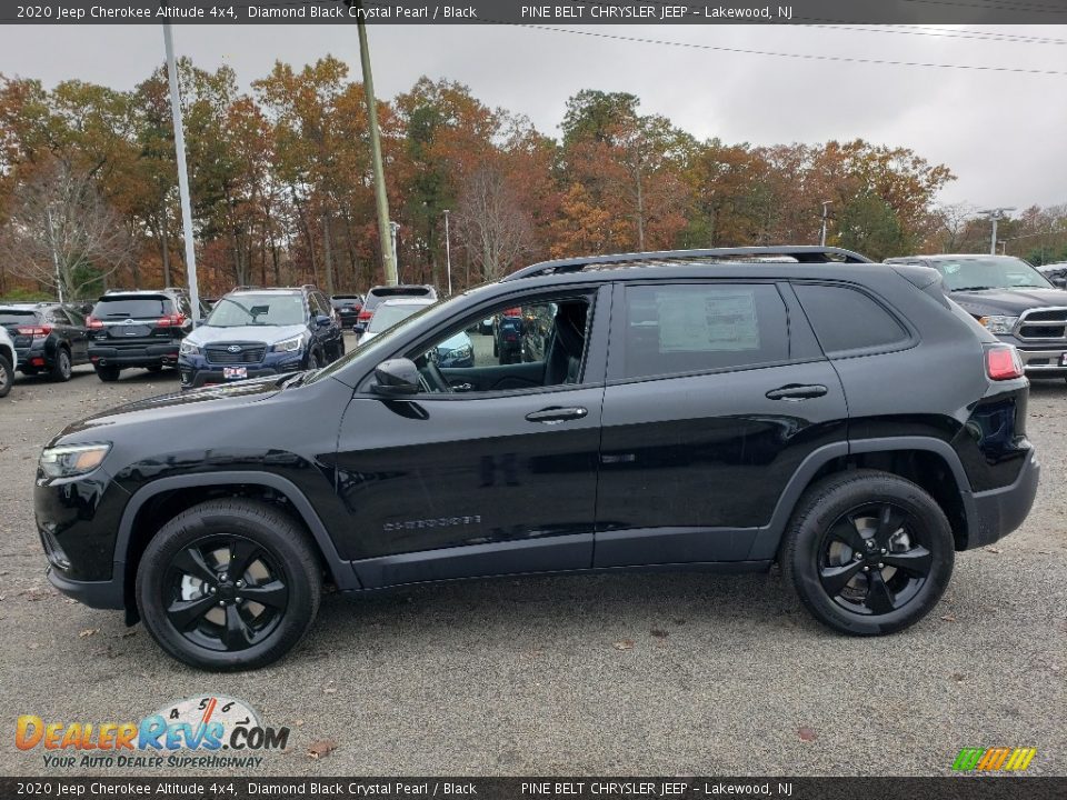 Diamond Black Crystal Pearl 2020 Jeep Cherokee Altitude 4x4 Photo #3