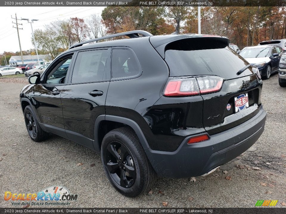 2020 Jeep Cherokee Altitude 4x4 Diamond Black Crystal Pearl / Black Photo #4