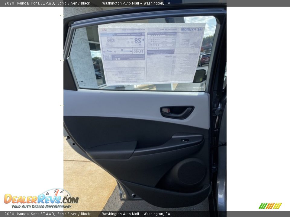 2020 Hyundai Kona SE AWD Sonic Silver / Black Photo #17