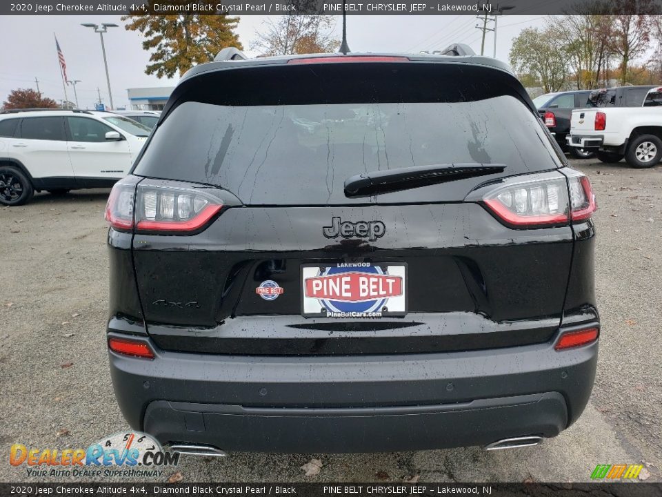 2020 Jeep Cherokee Altitude 4x4 Diamond Black Crystal Pearl / Black Photo #5
