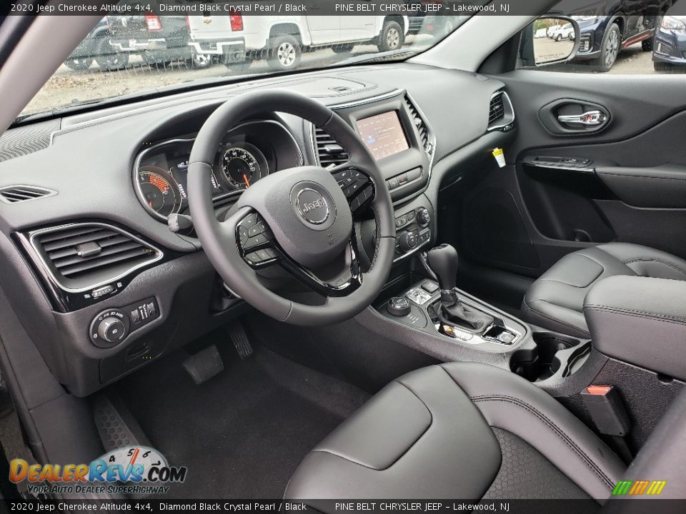 Black Interior - 2020 Jeep Cherokee Altitude 4x4 Photo #7