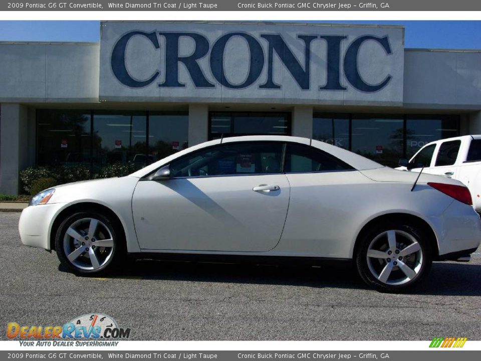 2009 Pontiac G6 GT Convertible White Diamond Tri Coat / Light Taupe Photo #1