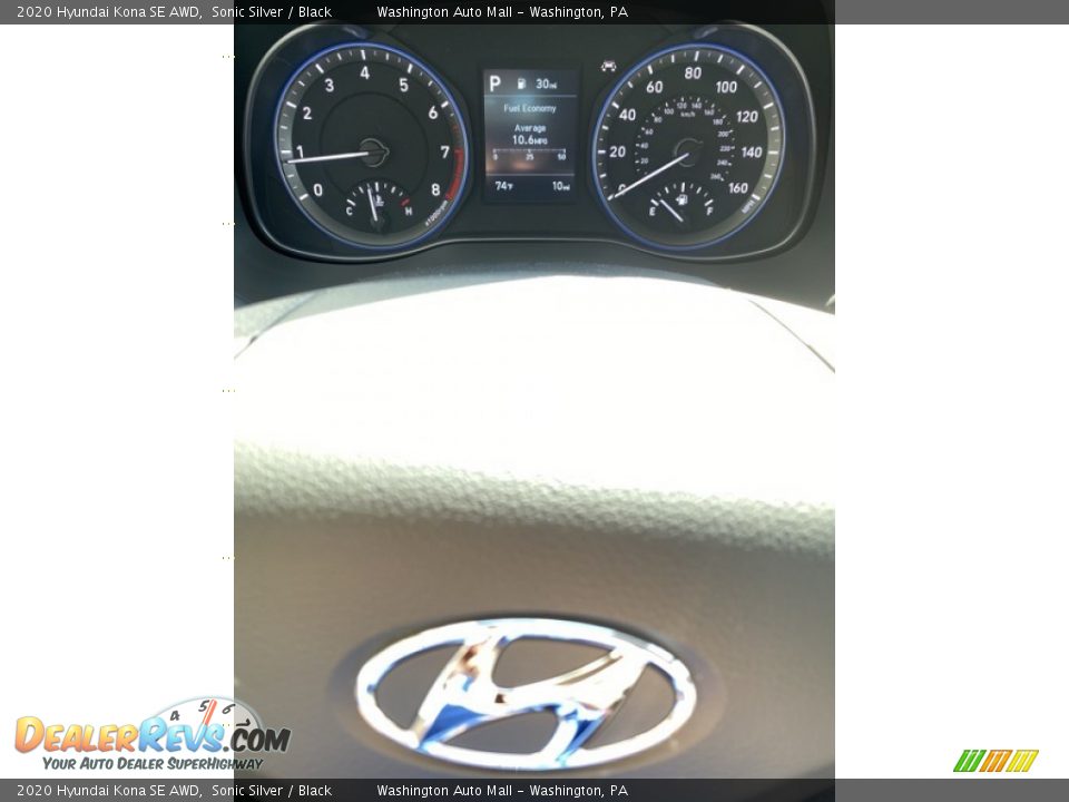 2020 Hyundai Kona SE AWD Sonic Silver / Black Photo #31