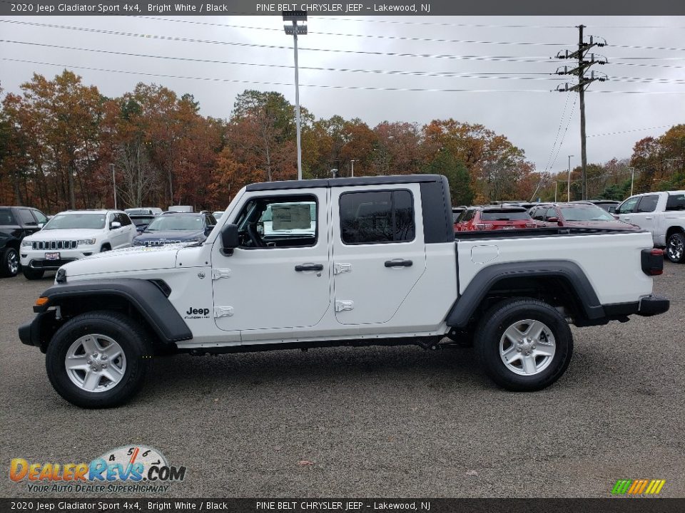 2020 Jeep Gladiator Sport 4x4 Bright White / Black Photo #3