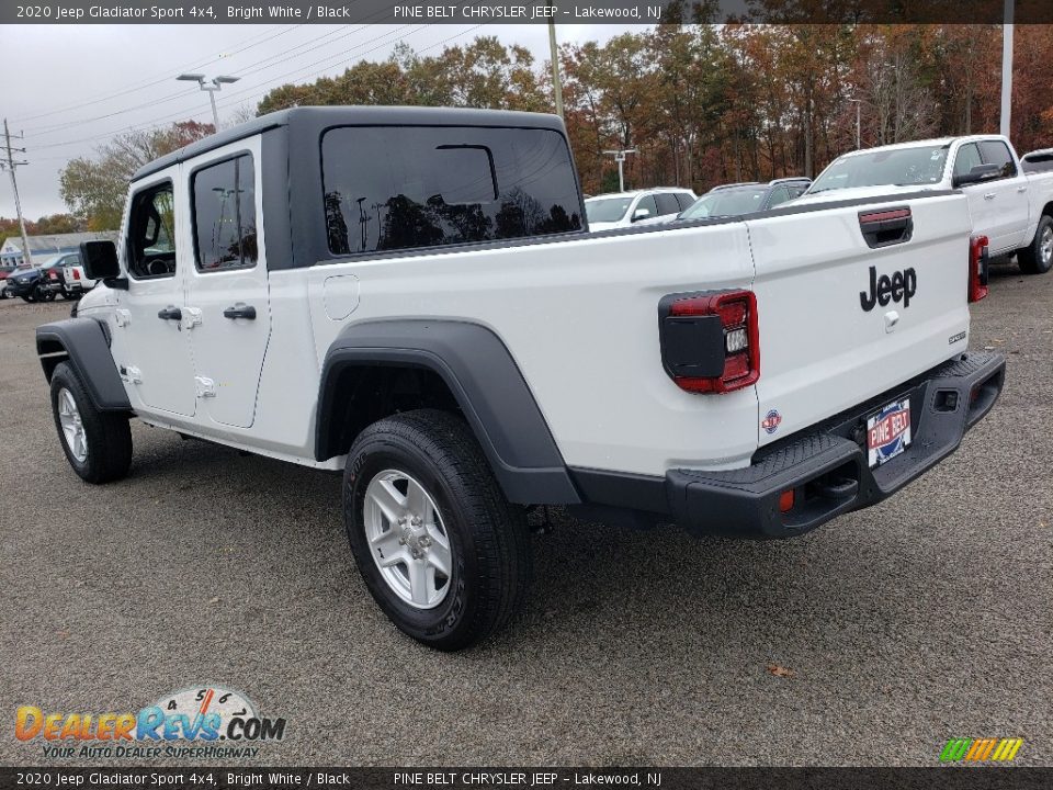 2020 Jeep Gladiator Sport 4x4 Bright White / Black Photo #4