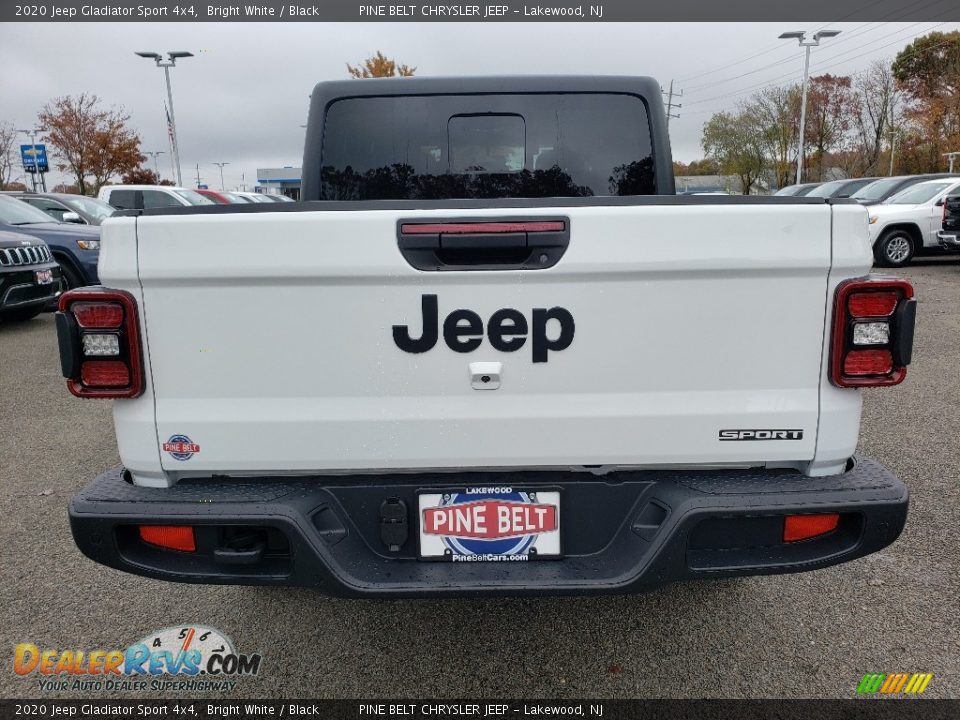 2020 Jeep Gladiator Sport 4x4 Bright White / Black Photo #5